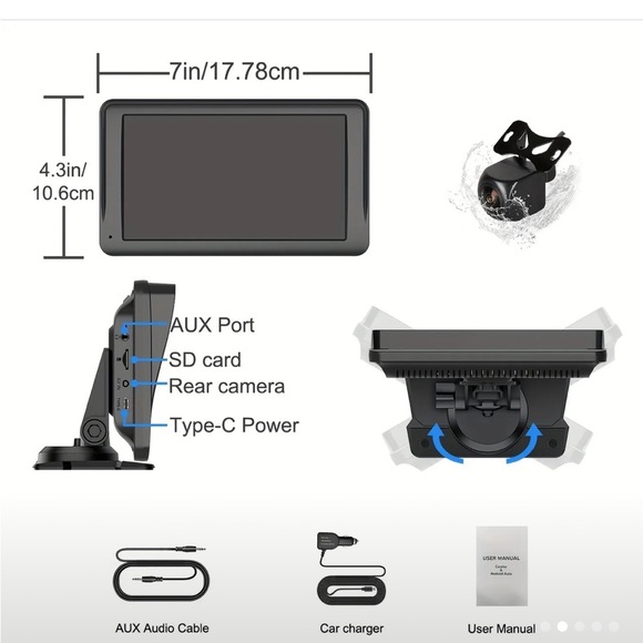 Sleek Black GPS Navigation System - Picture 9 of 14